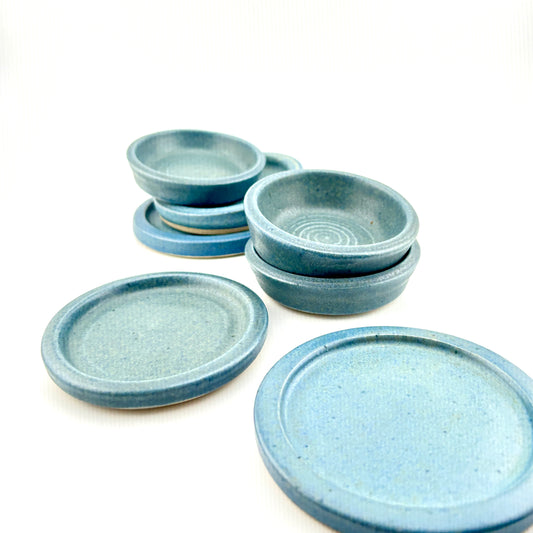 Mini dishes - matte blue