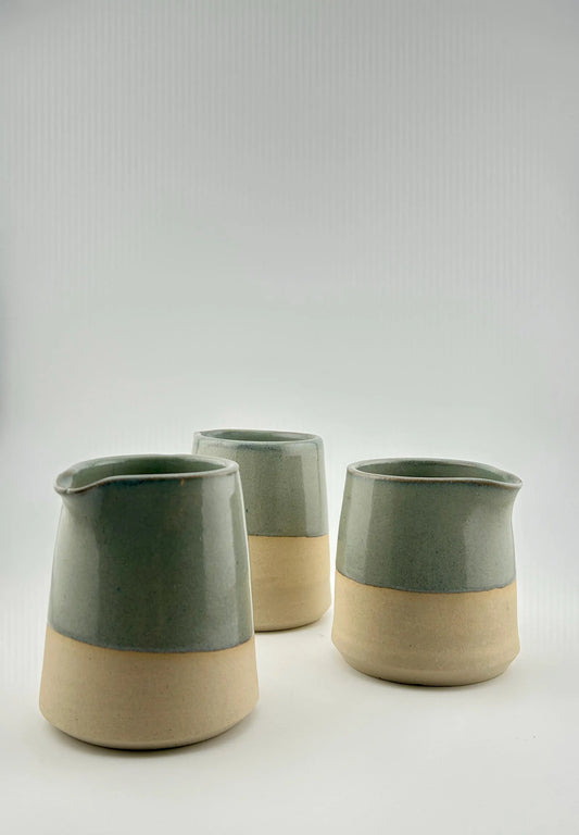 Set of 3 small handmade table jugs